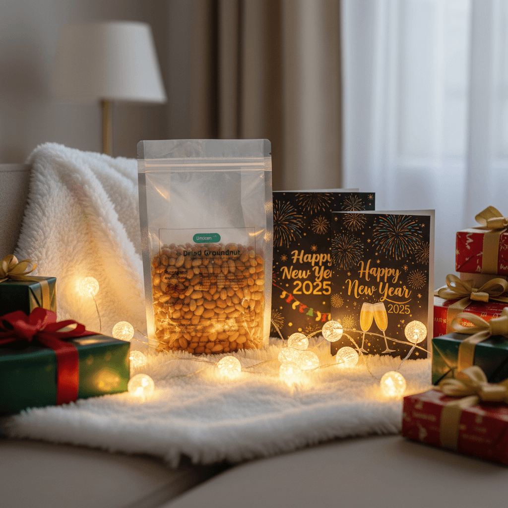 Carefully dried GU groundnuts Happy New Year